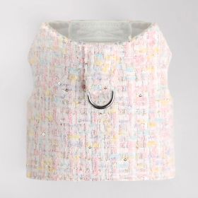 Chantel Tweed Dog Harness (Color: Candy, Size: LG)