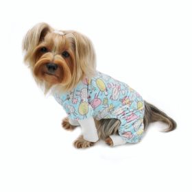 Ultra Soft Plush Minky Funny Sheep Pajamas (Color: light blue, Size: S)