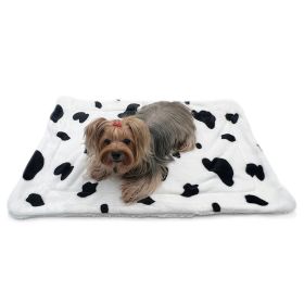 Ultra Plush Moo Cow Blanket (Color: White, Size: 30" x 20")