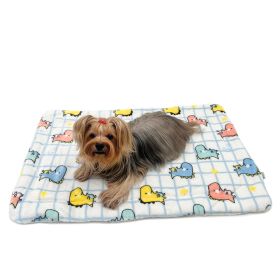 Ultra Plush Colorful Dinosaurs Blanket (Color: White, Size: 30" x 20")