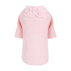 Sweet Magnolia Dog Sweater (Color: Pink, Size: XS)