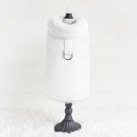 Zha Zha Dog Coat (Color: Ivory, Size: MD)