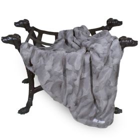 Luxe Dog Blanket (Color: Taupe, Size: Throw)