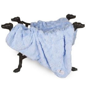 Bella Dog Blanket (Color: Baby Blue, Size: LG)