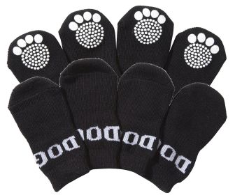 Pet Socks W/ Rubberized Soles (Size: Small)