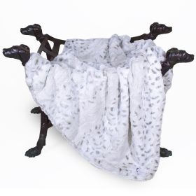 Deluxe Dog Blankets (Color: Pearl Leopard, Size: SM)