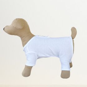 Sweet Dreams Dog Pajamas (Color: White, Size: LG)