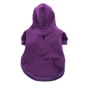 Flex-Fit Dog Hoodie (Color: Purple, Size: X-Small)