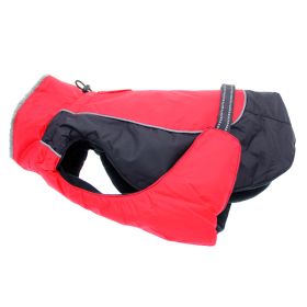 Alpine All-Weather Dog Coat (Color: Red and Black, Size: 5X-Large)