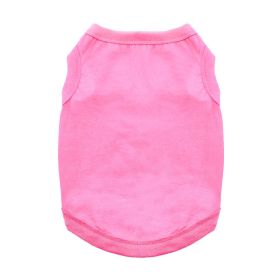 Cotton Dog Tank (Color: Carnation Pink, Size: 3X-Large)