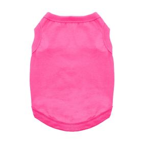 Cotton Dog Tank (Color: Raspberry Sorbet, Size: 3X-Large)