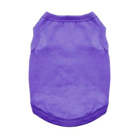 Cotton Dog Tank (Color: Ultra Violet, Size: 3X-Large)
