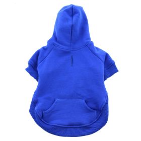 Flex-Fit Dog Hoodie (Color: Blue, Size: Large)