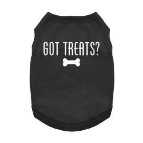 Got Treats Dog Shirt (Color: Black, Size: 3X-Large)