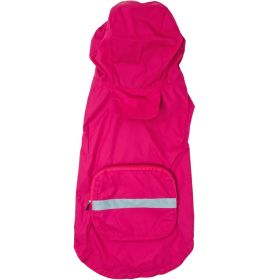 Packable Raincoat (Color: Pink, Size: 2X-Large)