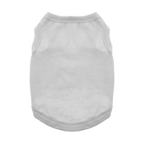 Cotton Dog Tank (Color: Glacier Gray, Size: Large)