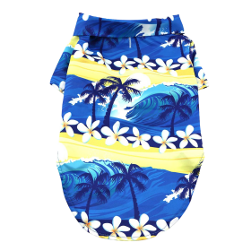 Hawaiian Camp Shirt (Color: Catching Waves, Size: Medium)
