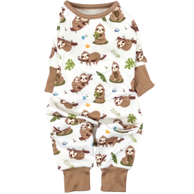 Soft Dog Pajamas (Color: Sloths, Size: Large)