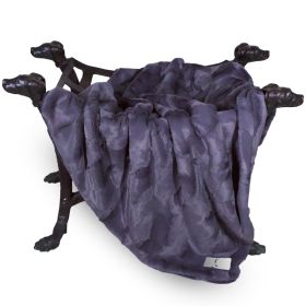 Luxe Dog Blanket (Color: Pewter, Size: SM)