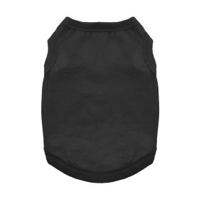 Cotton Dog Tank (Color: Jet Black, Size: Medium)