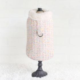 Chantel Tweed Dog Coat (Color: Candy, Size: LG)